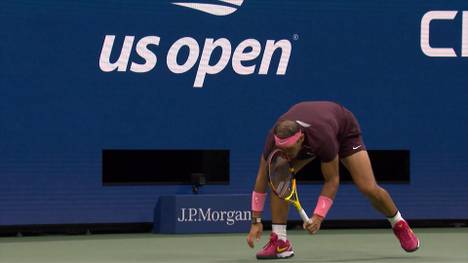 Rafael Nadal erreicht blutend die 3. Runde der US Open, nach einer Anfangs hart umkämpften Partie. 