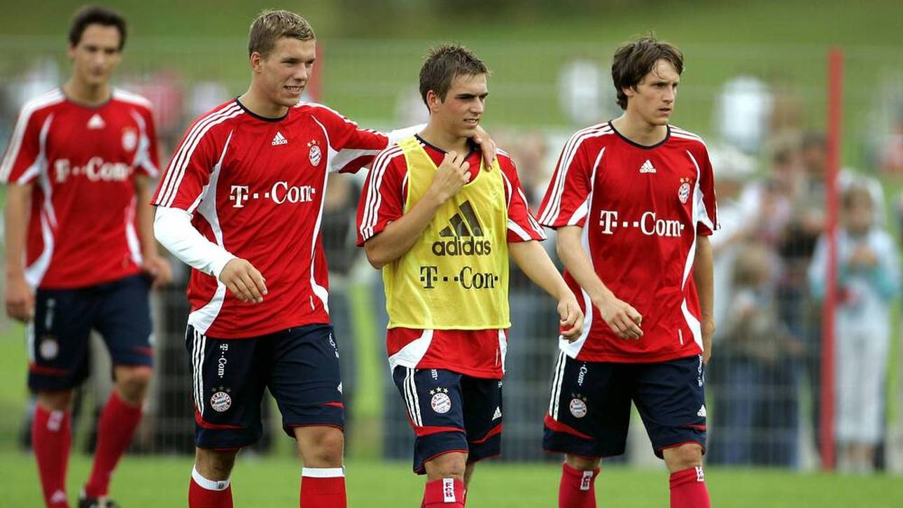 Für Stephan Fürstner (rechts) war Philipp Lahm (Mitte) einer seiner Vorbilder
