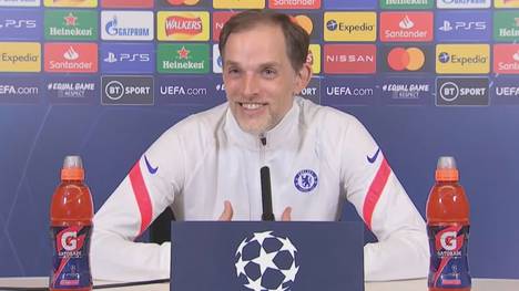 Thomas Tuchel wird von einem Reporter auf Gerüchte um Timo Werner angesprochen, der beim FC Chelsea unglücklich sein soll. Das will der Blues-Coach so nicht stehen lassen.