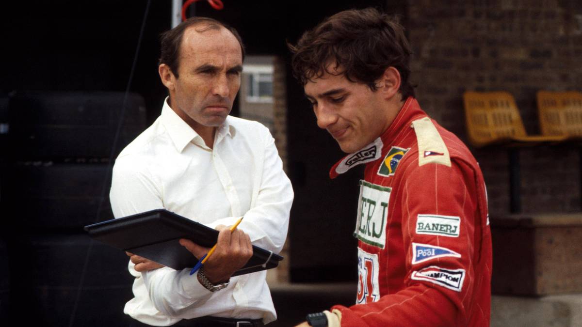 Frank Williams und Ikone Ayrton Senna im Jahr 1983