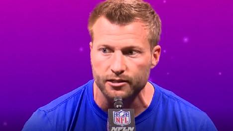 Aaron Donald war beim Super Bowl der entscheidende Mann für die LA Rams. Coach Sean McVay war nach dem Spiel hin und weg von seinem Defensiv-Star.