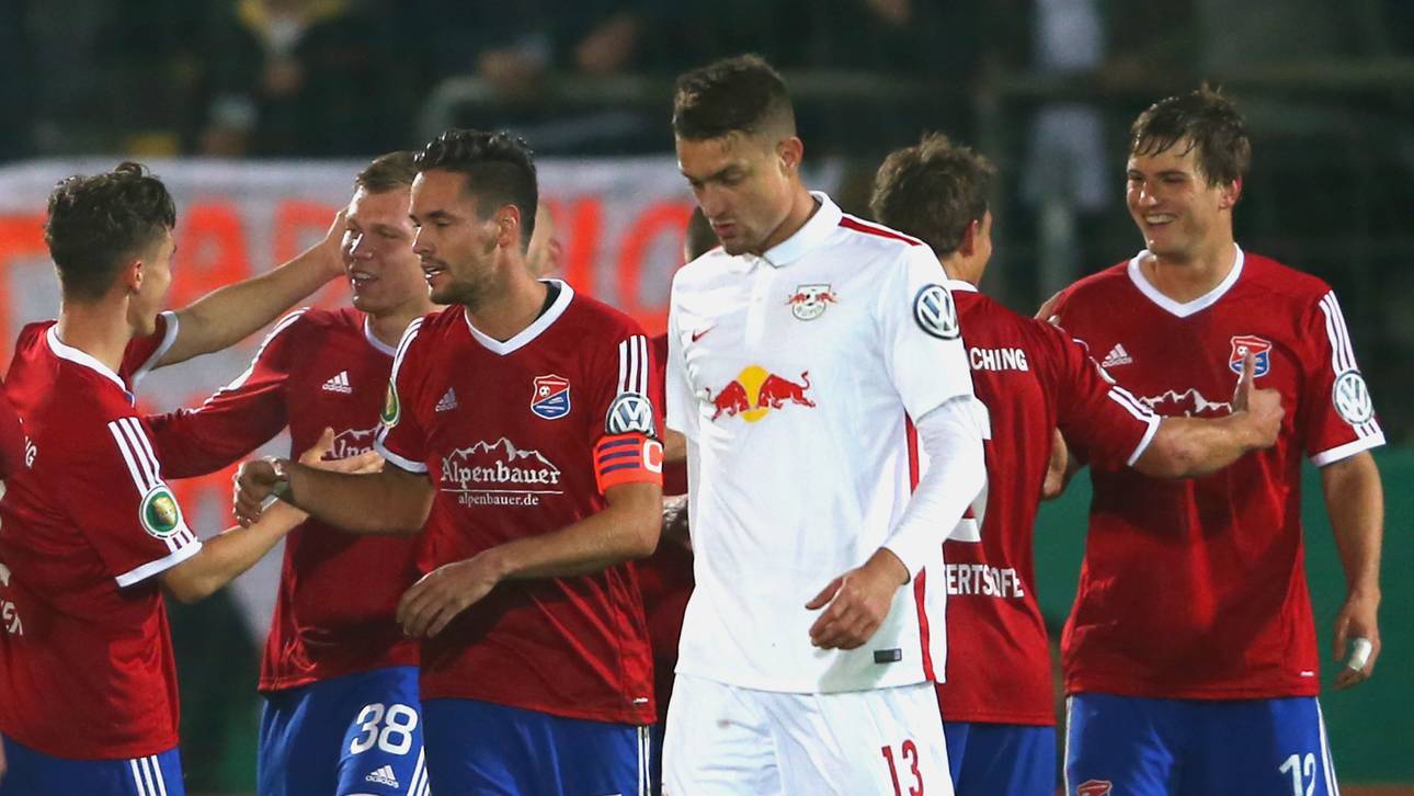 Pokal-Sensation: Leipzig scheitert