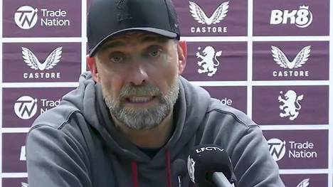 Beim 3:3 bei Aston Villa bestreitet Jürgen Klopp sein letztes Auswärtsspiel als Coach des FC Liverpool. Der LFC-Trainer nimmt es gelassen zur Kenntnis.