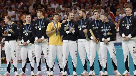 Die deutschen Handballer gewannen olympisches Silber