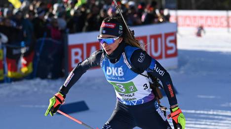 Biathlon-Star Lisa Vitozzi kann am Sonntag den Gesamtweltcup gewinnen