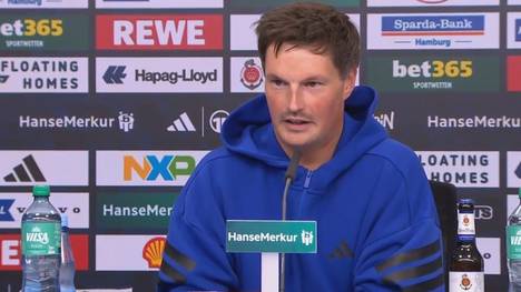 HSV-Coach Merlin Polzin erklärt die Derby-Niederlage gegen den FC St. Pauli. Eine Frage passt dem Trainer jedoch nicht.