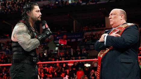Nach WWE WrestleMania 34 keine Gegenspieler mehr? Roman Reigns (l.) und Paul Heyman