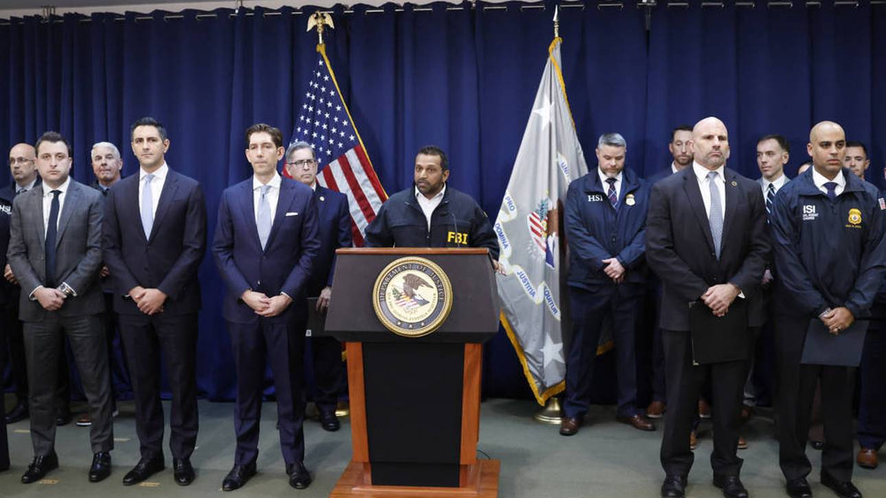 FBI-Direktor Kash Patel bei der Pressekonferenz zum NBA-Skandal