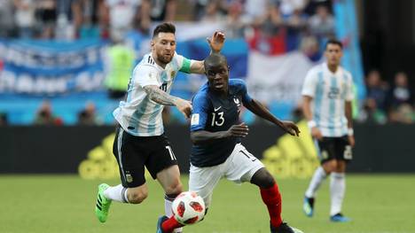N'Golo Kante (v.) ließ bei der WM mit Frankreich selbst Lionel Messi alt aussehen