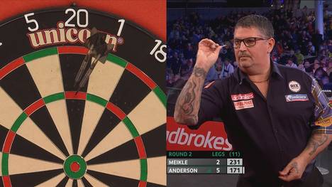 Gary Anderson hat gegen Ryan Meikle keinerlei Probleme, setzt sich souverän durch und trifft im Achtelfinale auf Michael van Gerwen. 