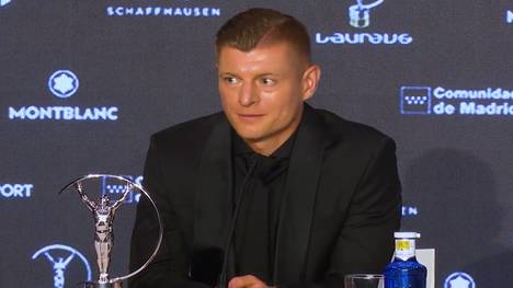 Toni Kroos wurde bei den Laureus Awards die Auszeichnung "Sporting Inspiration" verliehen. Fragen zu seinem früheren Klub wollte die Real-Legende allerdings nicht zulassen.
