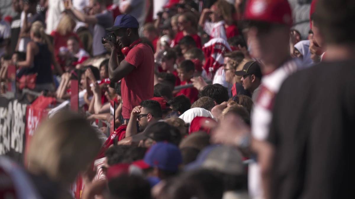 Die Ränge sind auch beim Training gut gefüllt