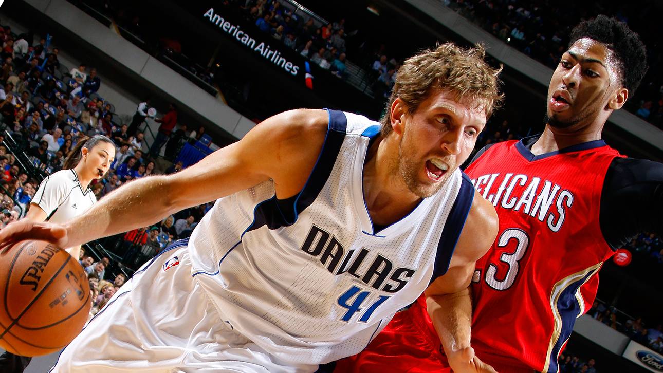 Dirk Nowitzki gegen Anthony Davis