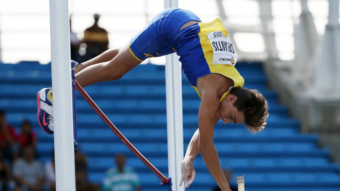 Stabhochspringer mit Sensation