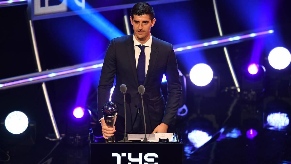 Auch Thibaut Courtois darf sich freuen. Der Real-Keeper wird als "Torhüter des Jahres " ausgezeichnet