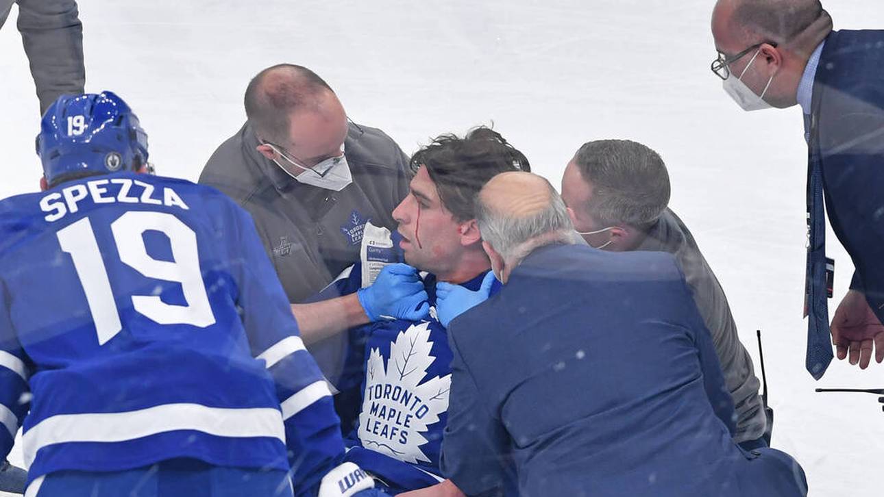 Entwarnung nach NHL-Horrorszene