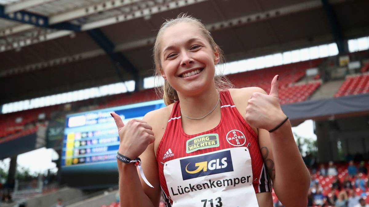 Gina Lückenkemper startete bisher für Bayer 04 Leverkusen 