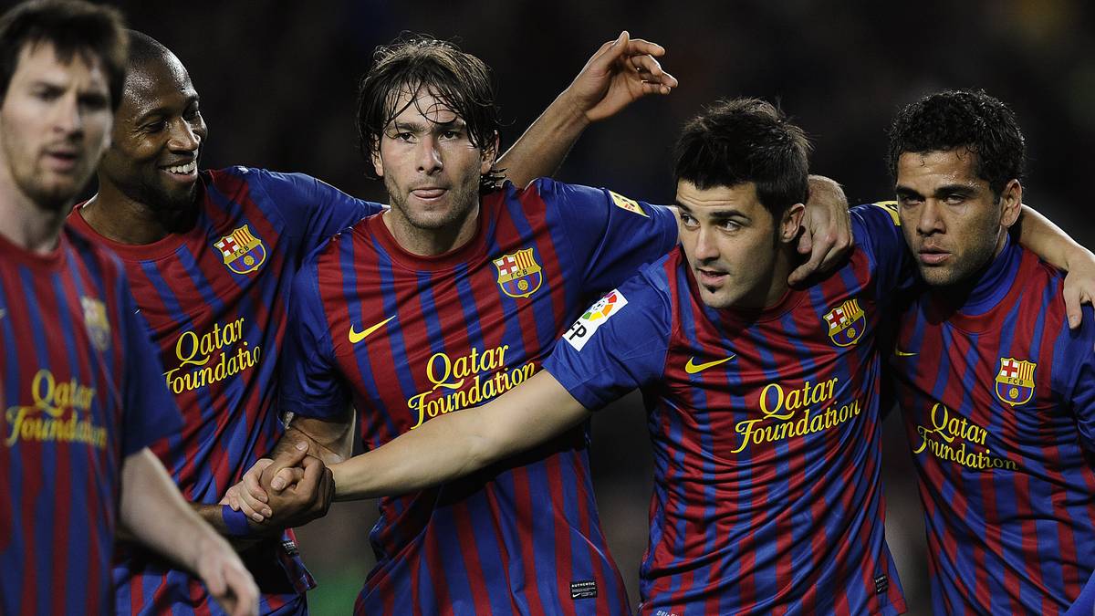 ... mit Barcelona zweimal in Spanien...