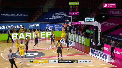  ALBA lässt im ersten Endspiel beim Final-Turnier der easycredit BBL die Muskeln spielen gegen Ludwigsburg. Die trifft vor allem der Ausfall von Marcos Knight hart.