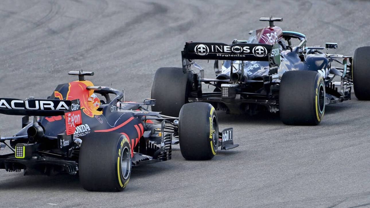 Hamilton kocht Verstappen am Start ab