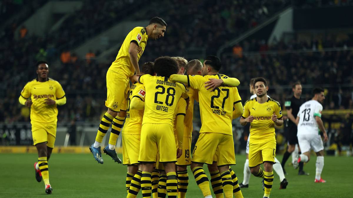 Der BVB siegte im Spitzenspiel bei Borussia Mönchengladbach