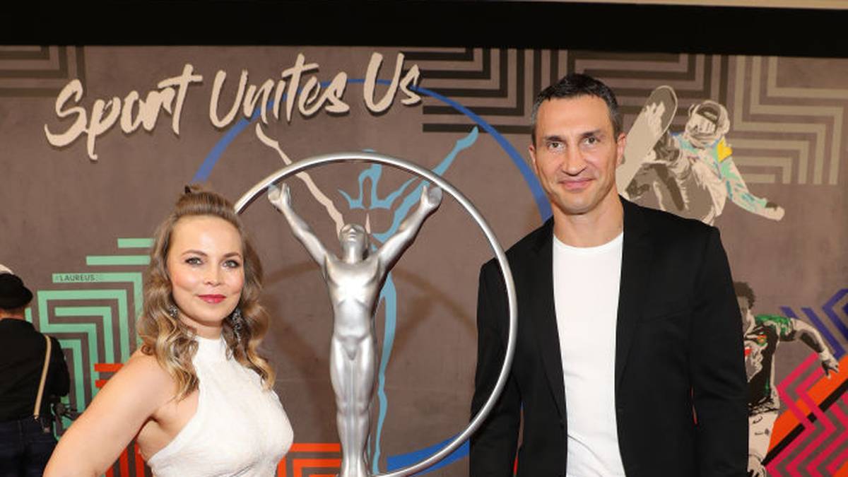 Regina Halmich und Wladimir Klitschko bei den Laureus Awards 2020