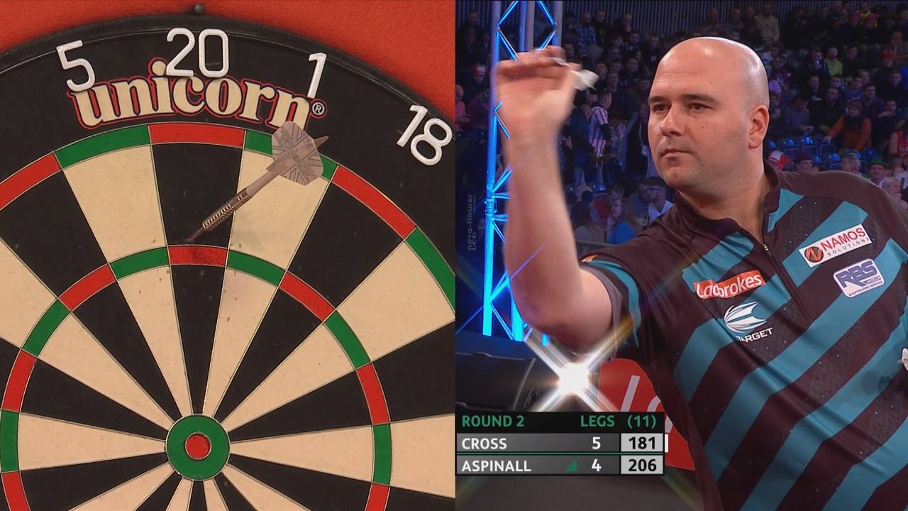 Darts Players Championship: Rob Cross besiegt Nathan Aspinall mit 6:4