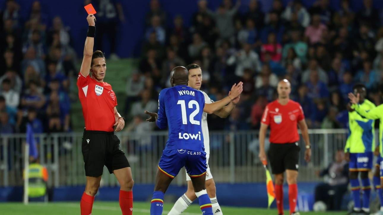 Real siegt nach Blitz-Platzverweis