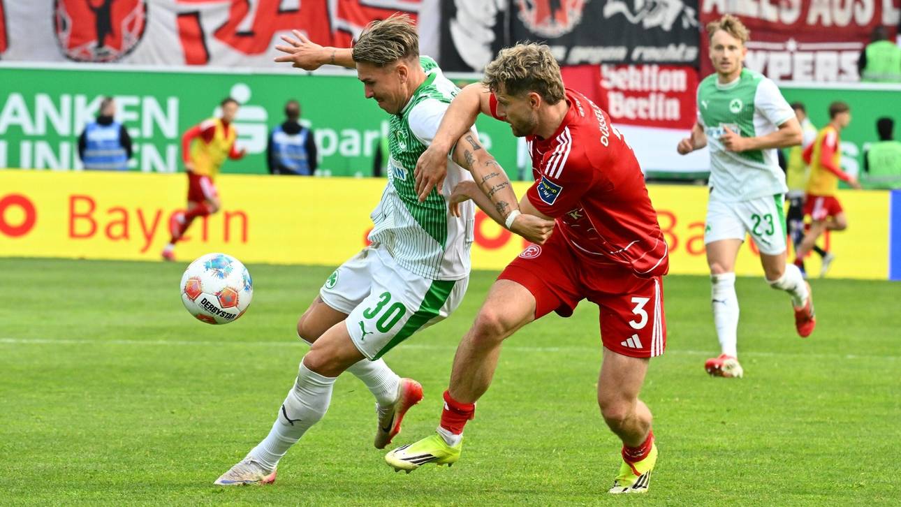 Düsseldorf steigt ab – Fürth in der Relegation
