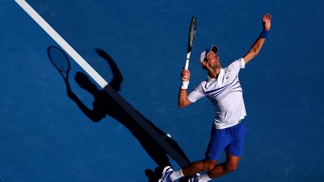 Novak Djokovic steht bei den Australian Open im Achtelfinale