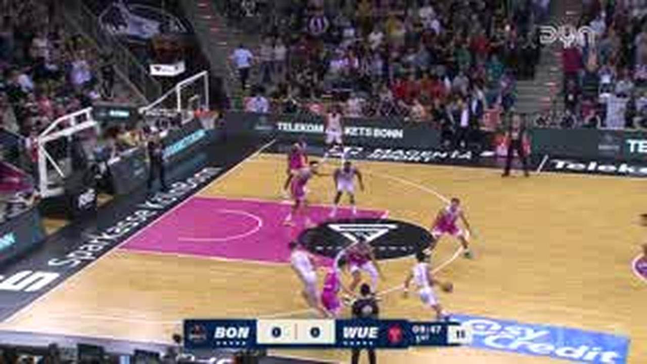 Spiel Highlights zu Telekom Baskets Bonn - Fitness First Würzburg Baskets