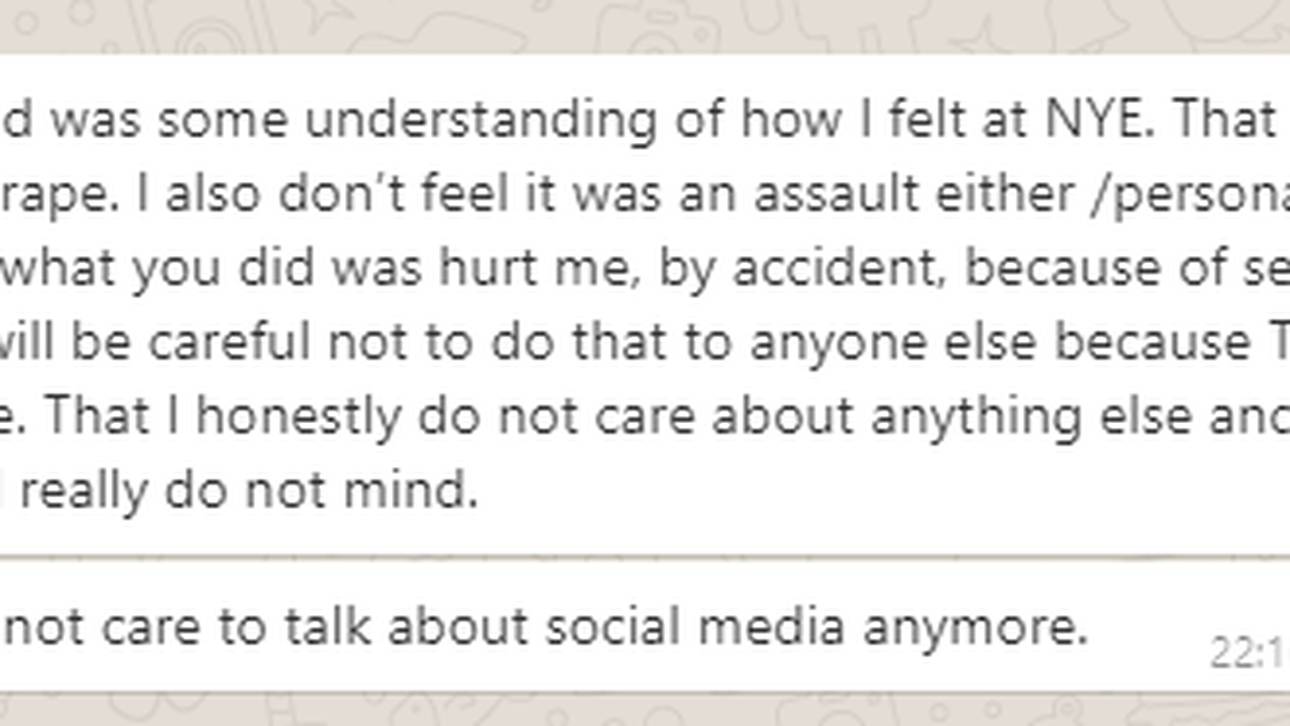 Diese Aussagen soll Kelly Jean via Whatsapp getätigt haben