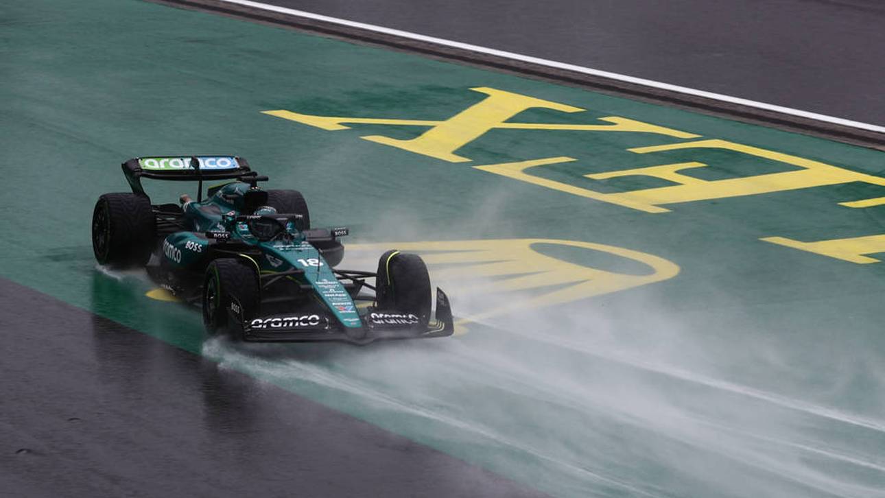 Formel-1-Training fällt ins Wasser