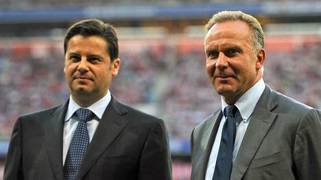 Christian Seifert (l.) muss sich Kritik von Karl-Heinz Rummenigge gefallen lassen