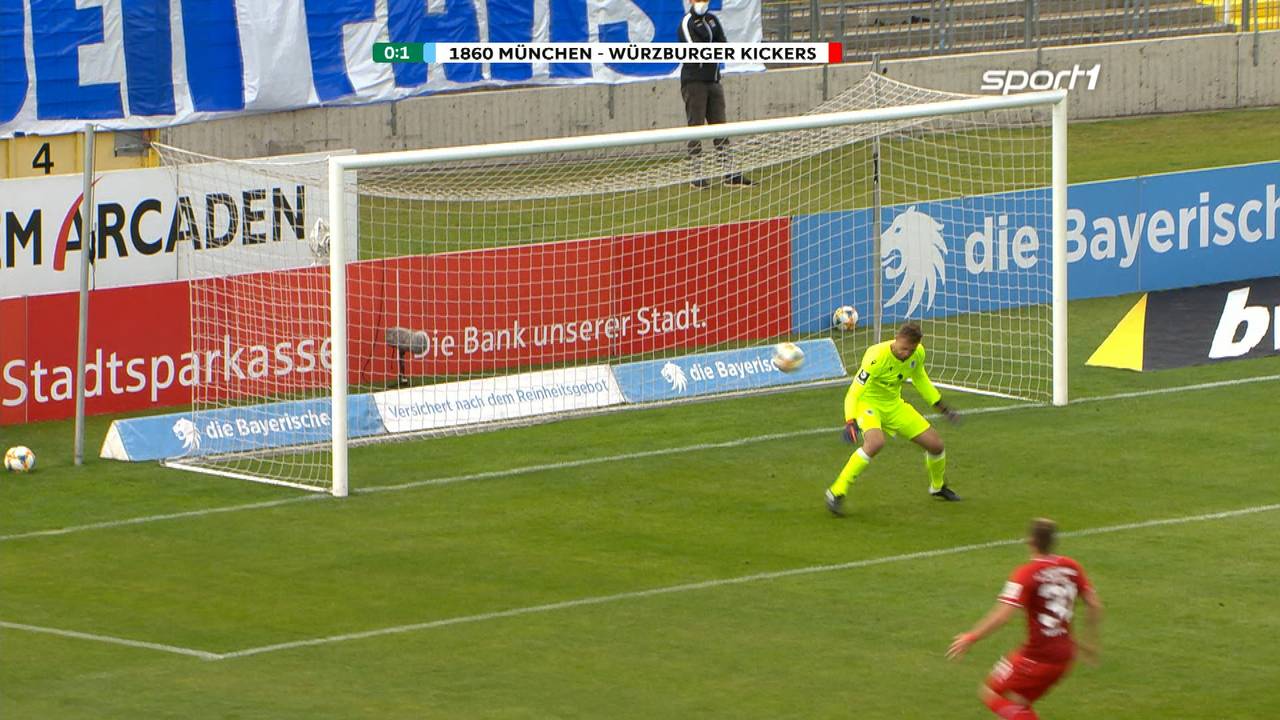 3. Liga: 1860 München - Würzburger Kickers (1:2) - Tore und Highlights
