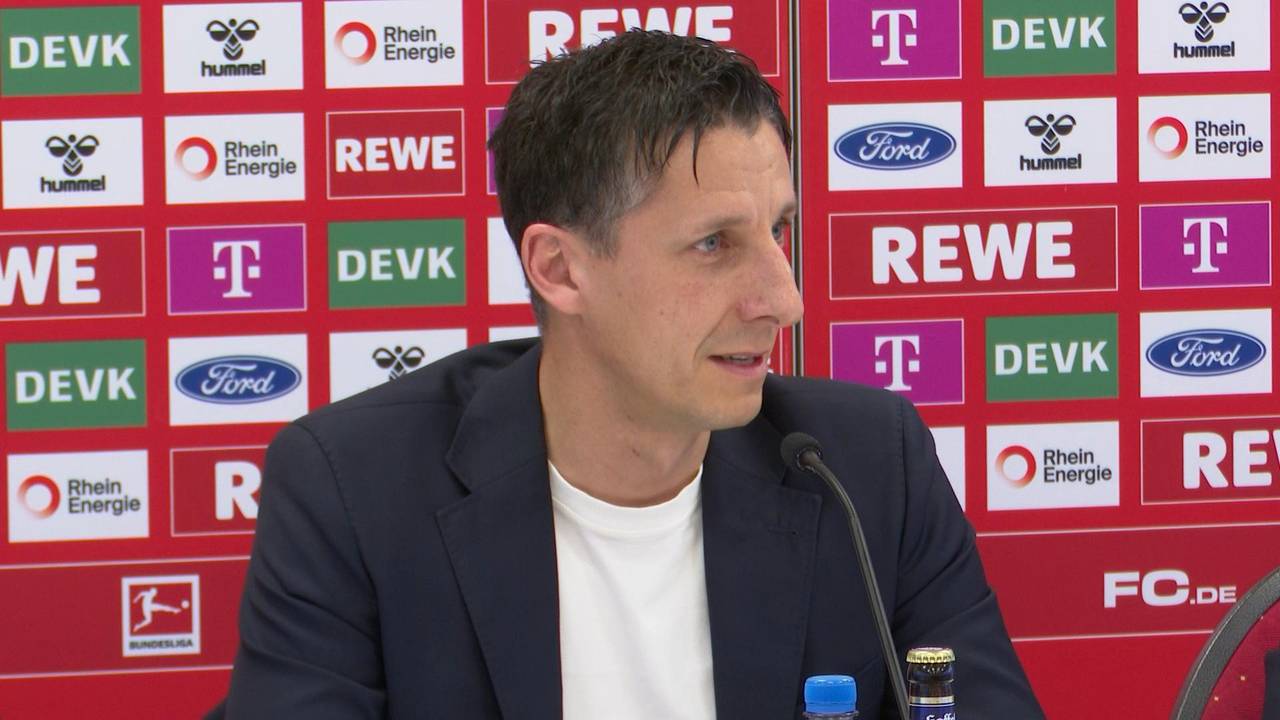 Auf Krisen-PK: Köln-Boss Christian Keller mit Apokalypsen-Vortrag
