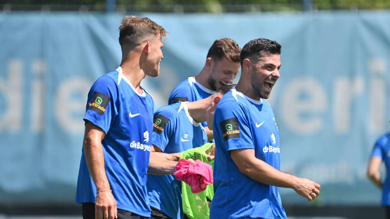 Florian Niederlechner (l.) und Kevin Volland sind zu ihrem Herzensklub 1860 München zurückgekehrt 