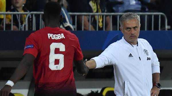 Paul Pogba wurde von ManUnited-Trainer Jose Mourinho als Vizekapitän abgesetzt