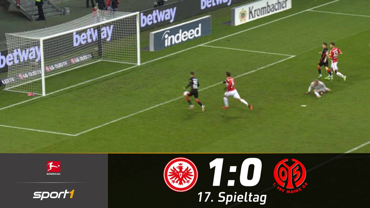 Eintracht Frankfurt – 1. FSV Mainz 05 (1:0): Tore und Highlights | 1. Bundesliga