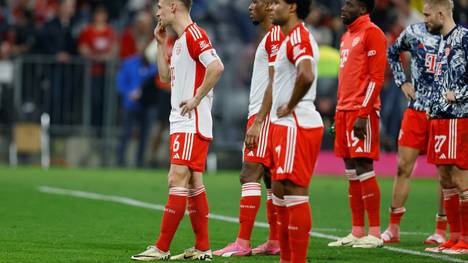 Frustrierte Bayern nach der 0:2-Niederlage gegen Dortmund
