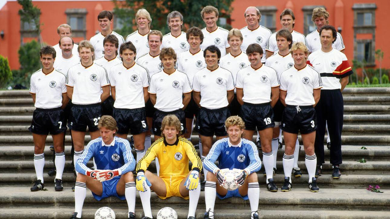 Das DFB-Team 1986 im WM-Quartier in der Nähe von Querétaro