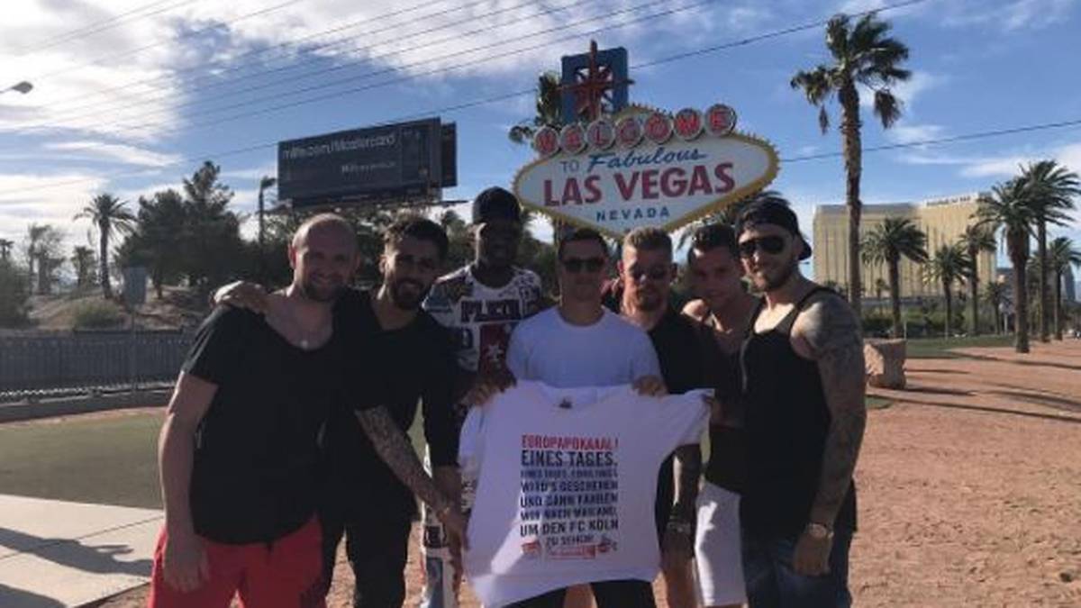 Der 1. FC Köln feiert die Europapokal-Quali in Las Vegas