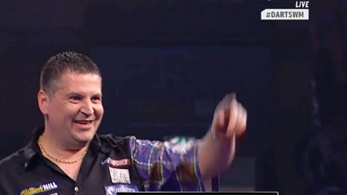 "The Flying Scotsman" legt los wie die Feuerwehr. Den ersten Satz beendet er mit einem 9-Darter