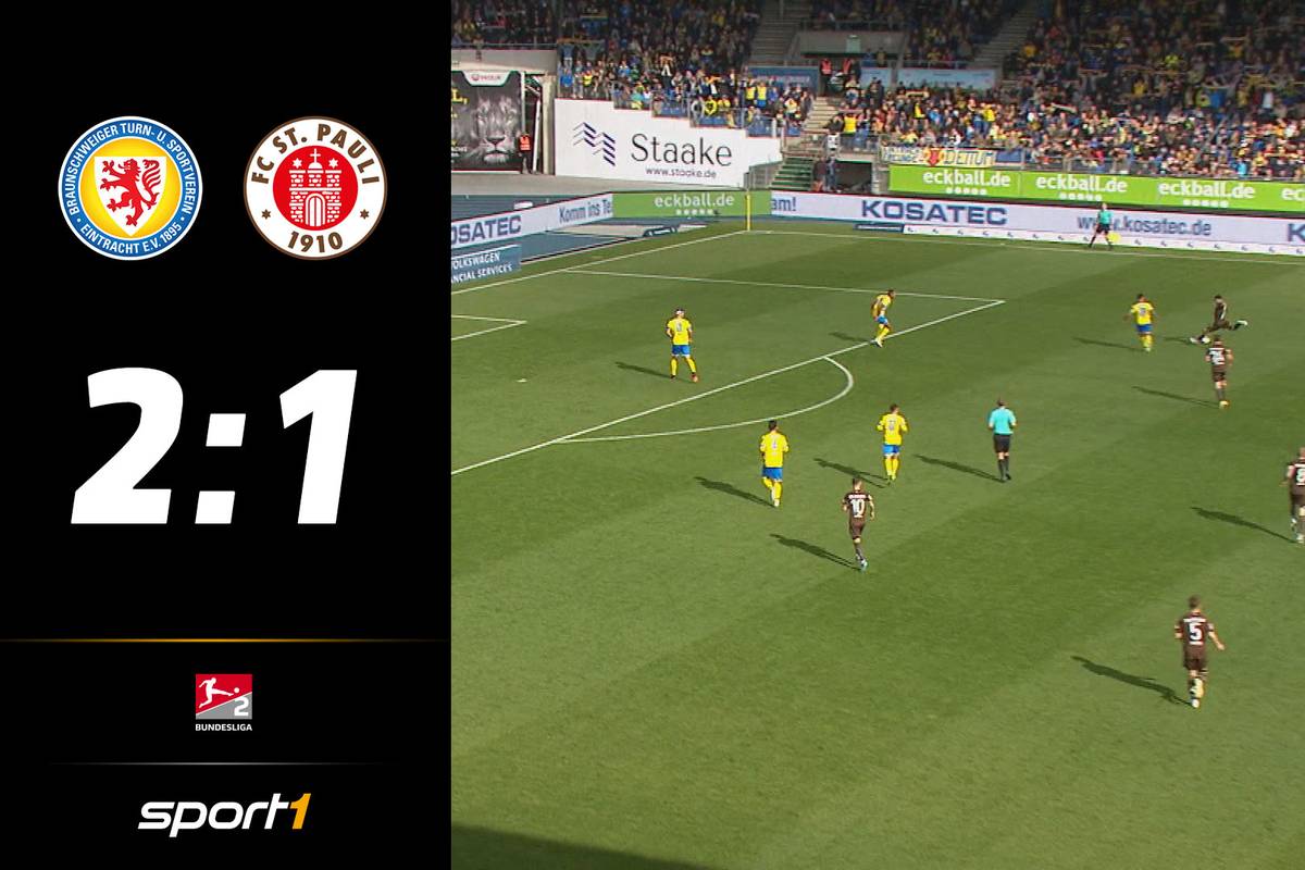 St, Pauli geht gegen Braunschweig mit einem Traum-Hammer in Führung. In letzter Minute dürfen aber die Gastgeber jubeln.