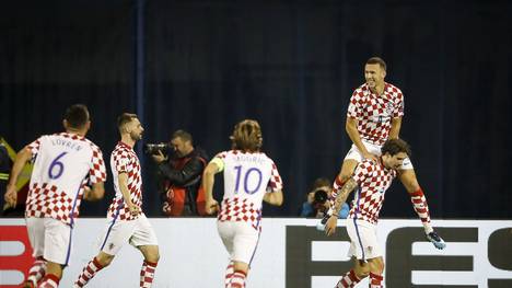 Kroatien jubelt über den Sieg in den WM-Playoffs gegen Griechenland