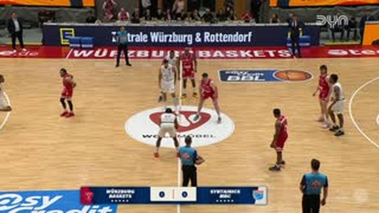 Spiel Highlights zu Würzburg Baskets - SYNTAINICS MBC (1)