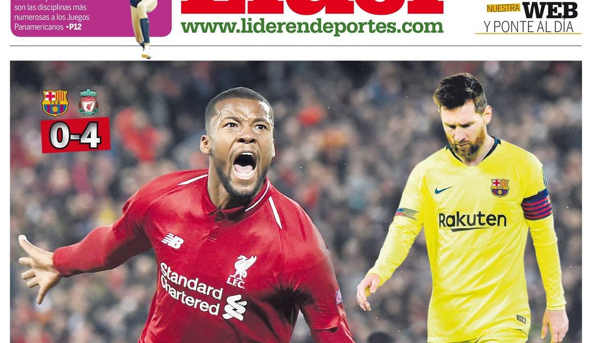 Lider en Deportes (Spanien): "Ruhm und Fall. Eine weitere undenkbare Leistung von Liverpool."
