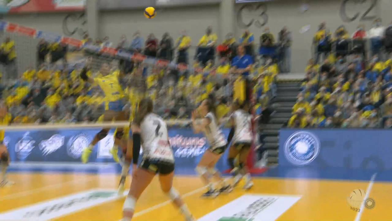 Die spektakulärsten Angriffe der Viertelfinal-Playoffs der Volleyball Bundesliga