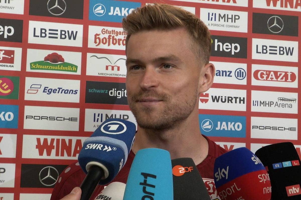 VfB-Spieler Maximilian Mittelstädt weiß, dass das Pokal-Finale gegen Arminia Bielefeld nicht leicht sein wird und erwartet viel von den Fans. 