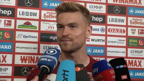 VfB-Spieler Maximilian Mittelstädt weiß, dass das Pokal-Finale gegen Arminia Bielefeld nicht leicht sein wird und erwartet viel von den Fans. 